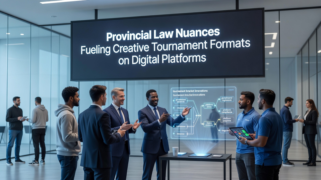 Platform dashboards showing segmented tournament formats based on provincial compliance